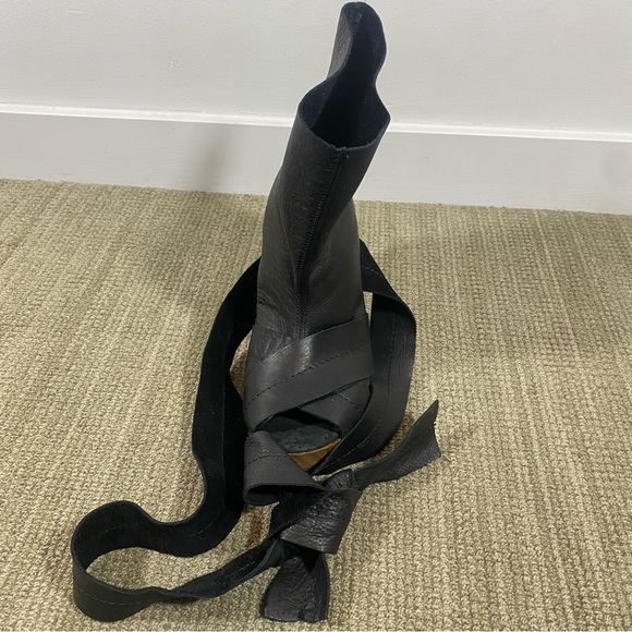 Free People Black Leather Clog Boot Size 36 (US 6) - Picture 9 of 9